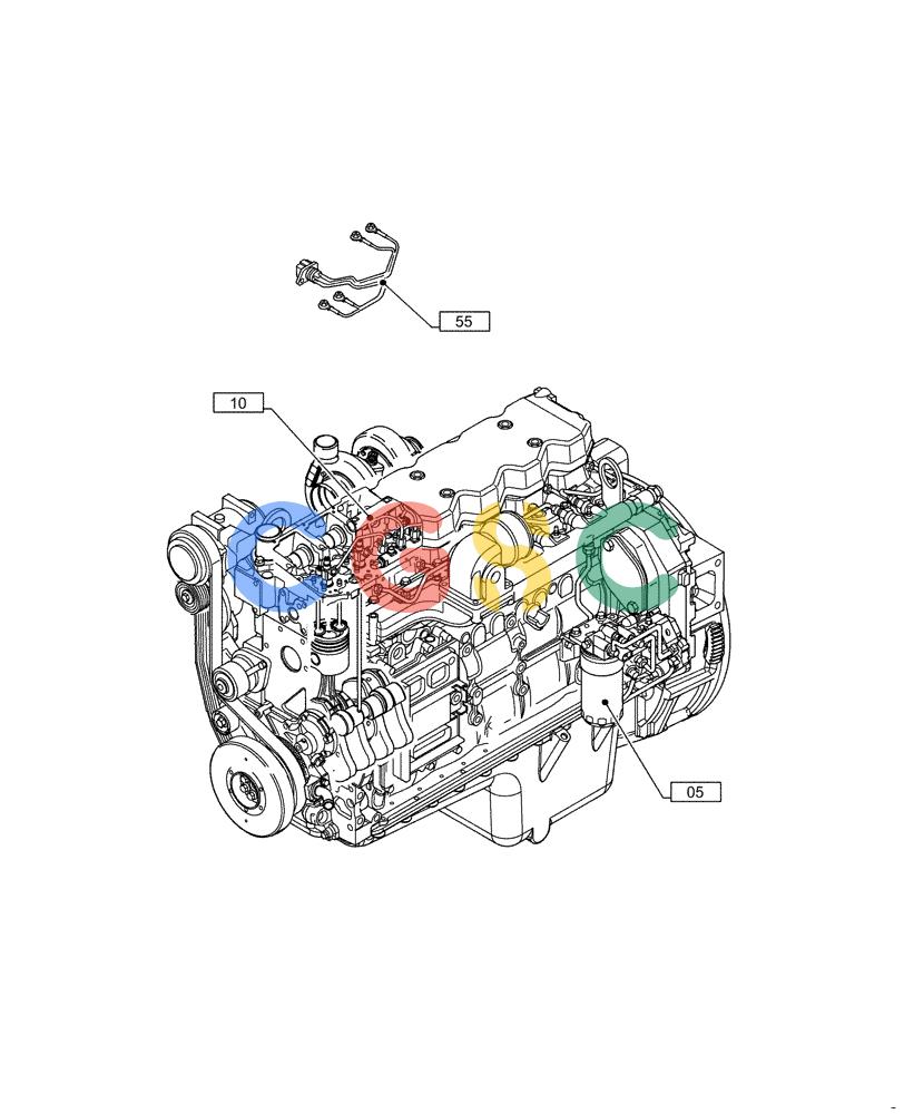 神钢零件查询(F4HFE613T B005) - ENGINE 5801751522 - 47538793 - TIER 4B (1/14-) (00.000.00) - PICTORIAL INDEX - MAIN SECTIONS Kobelco
