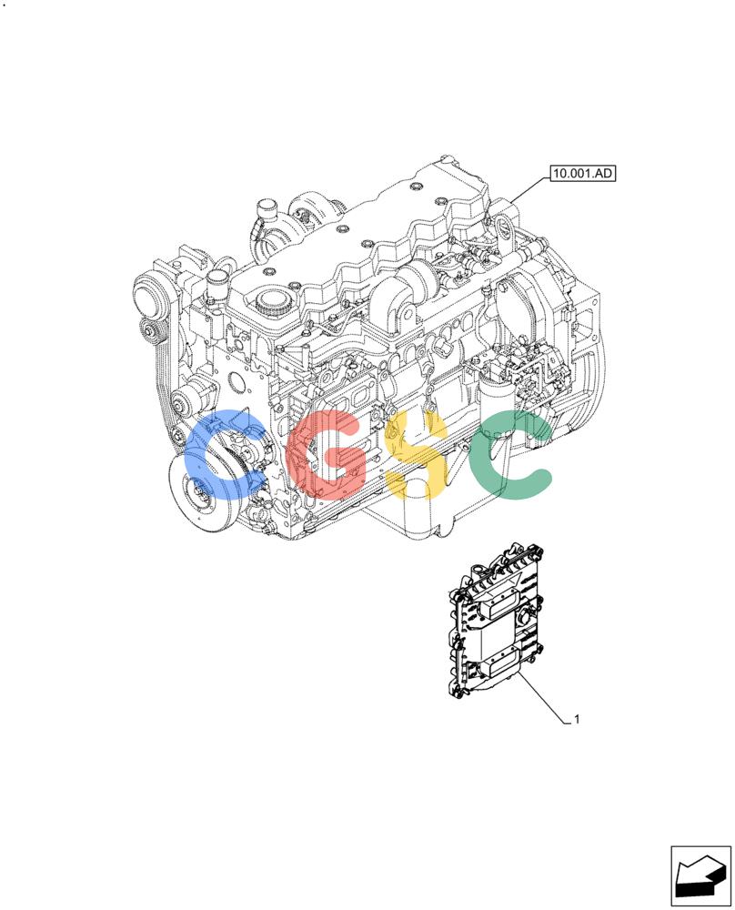 神钢零件查询(F4HFE613T B006) - ENGINE 5801751526 - 47538797 - TIER 4B (1/14-) (55.015.AA) - ENGINE, CONTROL UNIT Kobelco