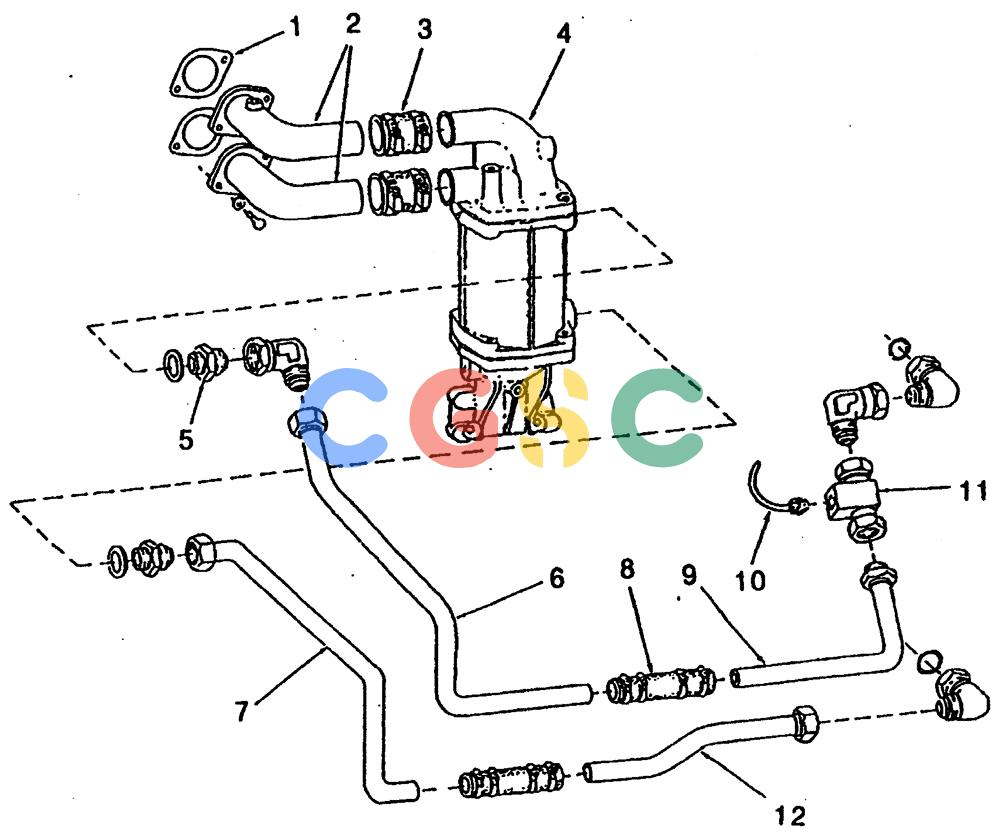 纽荷兰零件查询(65B) - MOTORGRADERS (A4.02[003]) - TRANMISSION HEAT EXCHANGER & LINES New Holland Constructuion