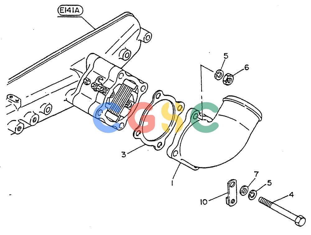 神钢零件查询(FD6(T)14) - NISSAN DIESEL ENGINE ASN 050001 - LK400 & LK500A (1/06-12/06) (03-003[03]) - MANIFOLD INTAKE "AIR DUCT" Kobelco