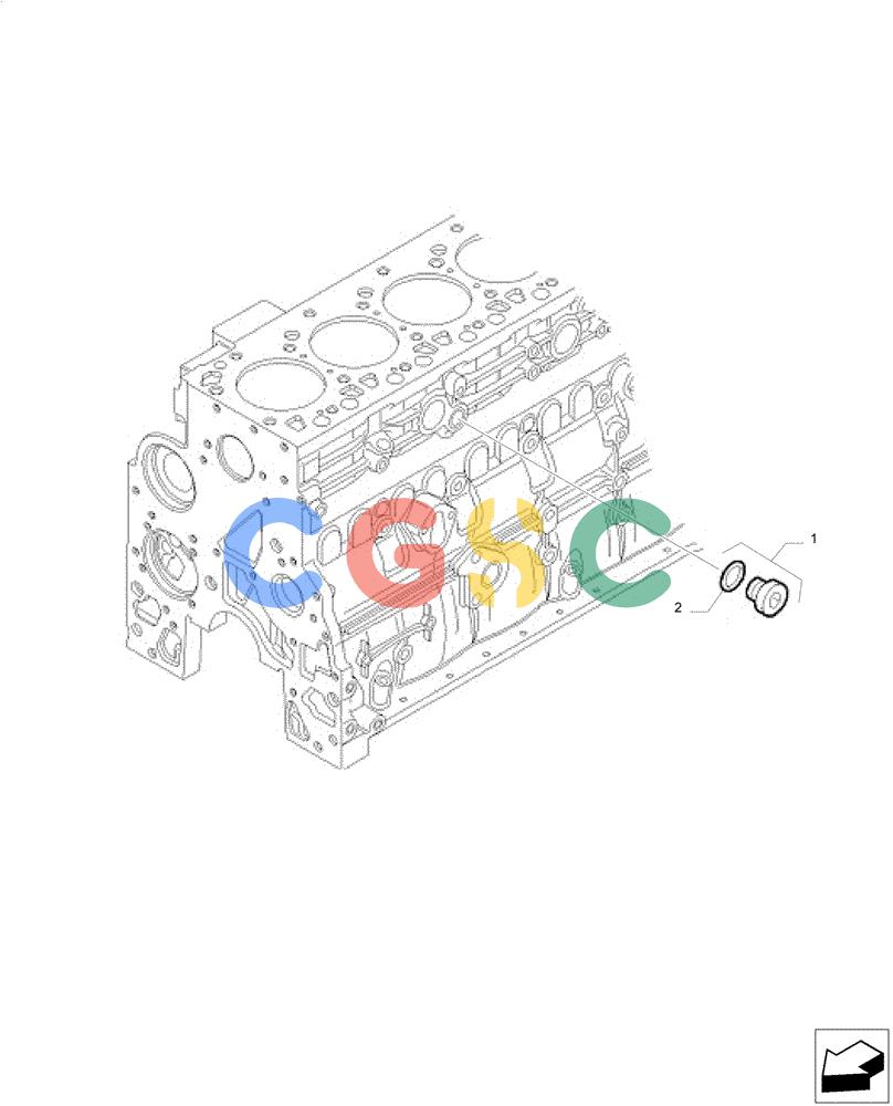 神钢零件查询(F4GE9684E J615) - ENGINE 5801763602 - 47613194 (8/14-) (10.101.AD[01]) - EXPANSION PLUG Kobelco