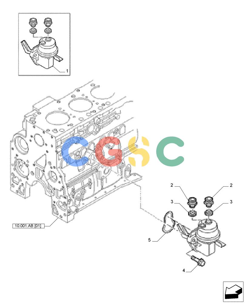 神钢零件查询(F4GE9684E J615) - ENGINE 5801763602 - 47613194 (8/14-) (10.210.AQ) - FEED PUMP Kobelco