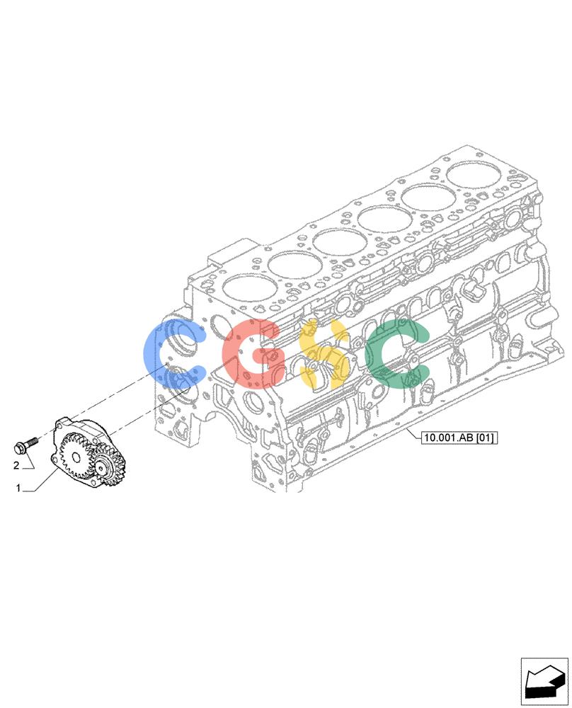 神钢零件查询(F4GE9684E J615) - ENGINE 5801763602 - 47613194 (8/14-) (10.304.AC) - ENGINE OIL PUMP Kobelco