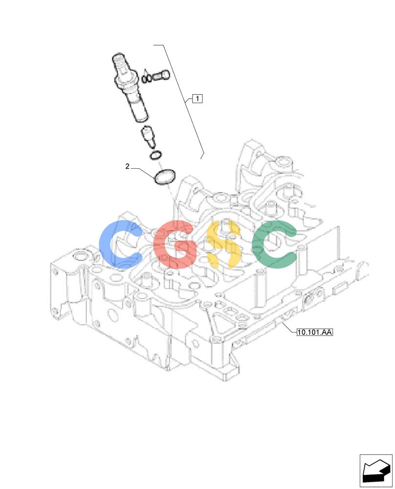 神钢零件查询(F4GE9684E J615) - ENGINE 5801763602 - 47613194 (8/14-) (10.218.AF) - FUEL INJECTOR Kobelco