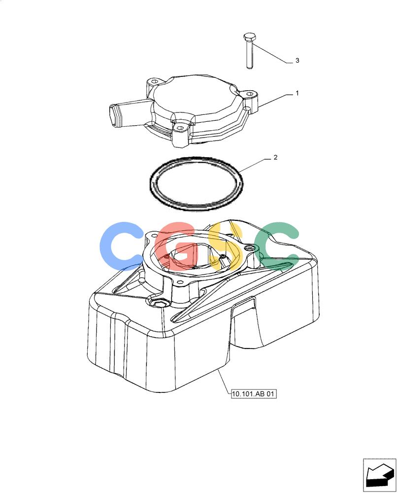 神钢零件查询(F4GE9684E J615) - ENGINE 5801763602 - 47613194 (8/14-) (10.101.AB[02]) - VALVE COVER Kobelco