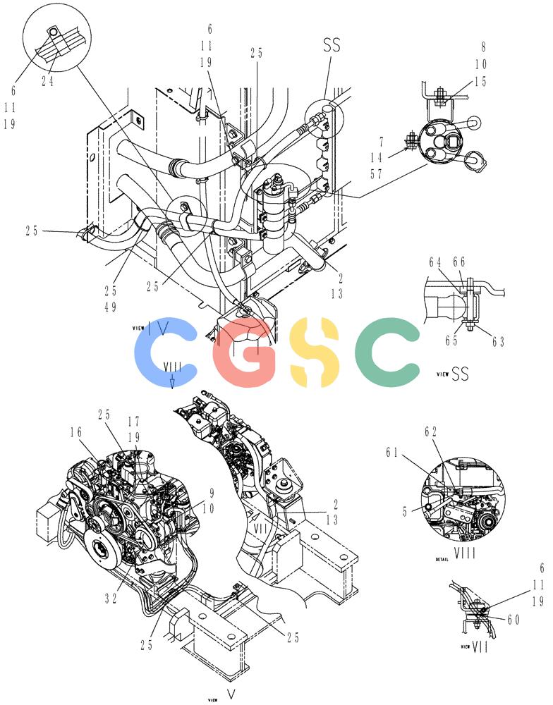 纽荷兰零件查询(E215B) - CRAWLER EXCAVATOR - TIER 3 (ROPS CAB) ASN NBDA21800 (6/13-) (01-080[02]) - CONDITIONING, AIR INSTAL New Holland Constructuion