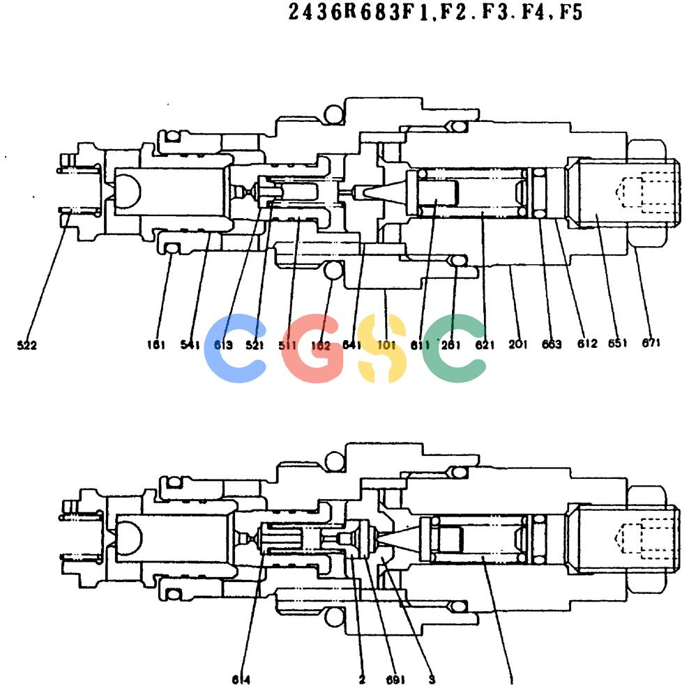 神钢零件查询(MD200BLC) - EXCAVATOR ASN YQ0565 (1/80-12/06) (11-002) - VALVE ASSY, RELIEF Kobelco