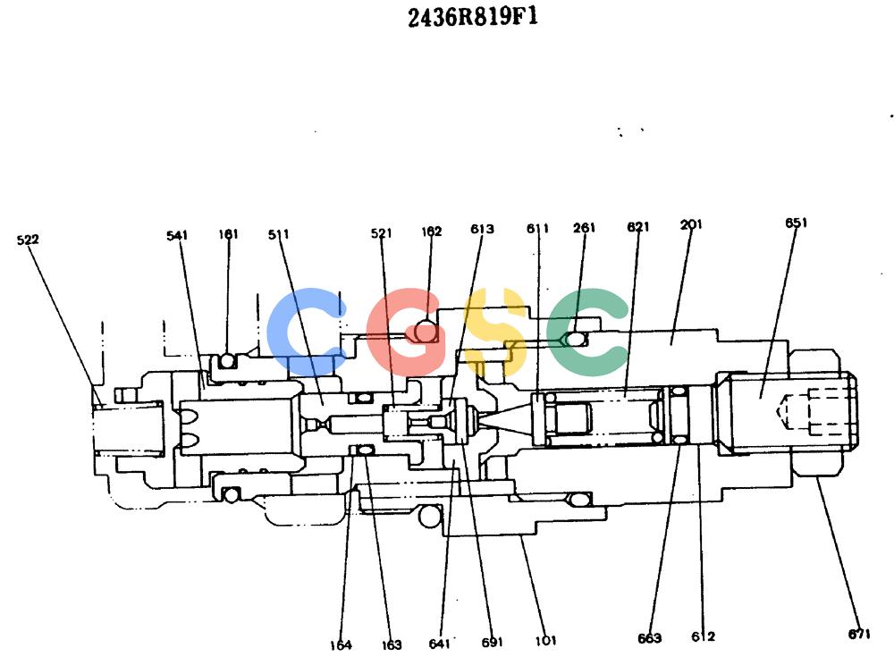神钢零件查询(MD140BLC) - EXCAVATOR BTW YPU0001 - YPU0300 (1/80-12/06) (11-008) - VALVE ASSY, PORT RELIEF Kobelco