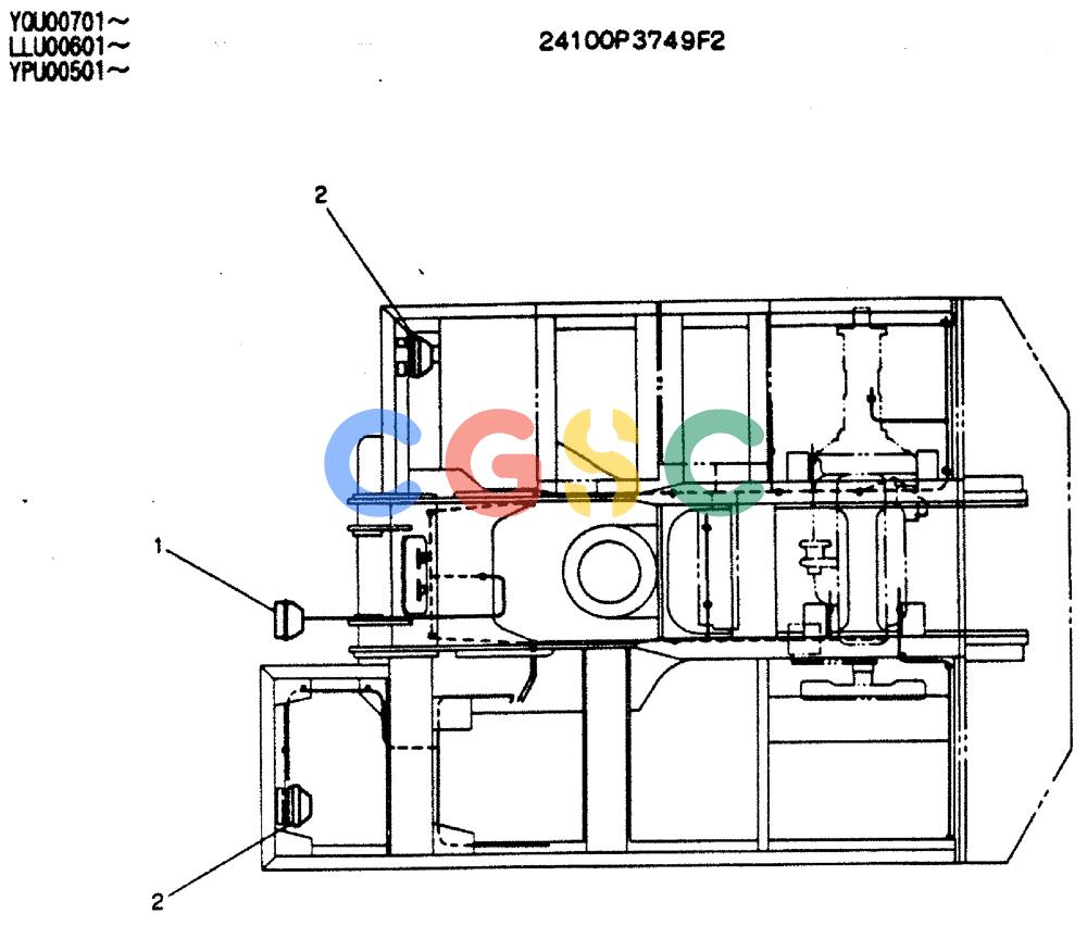 神钢零件查询(MD140C) - EXCAVATOR ASN YPU00501 (1/80-12/06) (06-003) - LAMP ASSY Kobelco