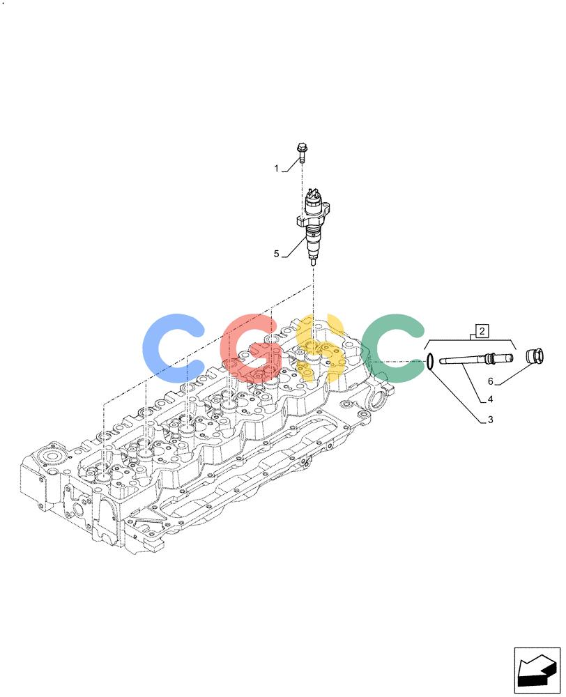 神钢零件查询(F4HFE613Y B005) - ENGINE 5801843797 - 47637345 TIER4 B (3/14-) (10.218.AF) - FUEL INJECTOR Kobelco