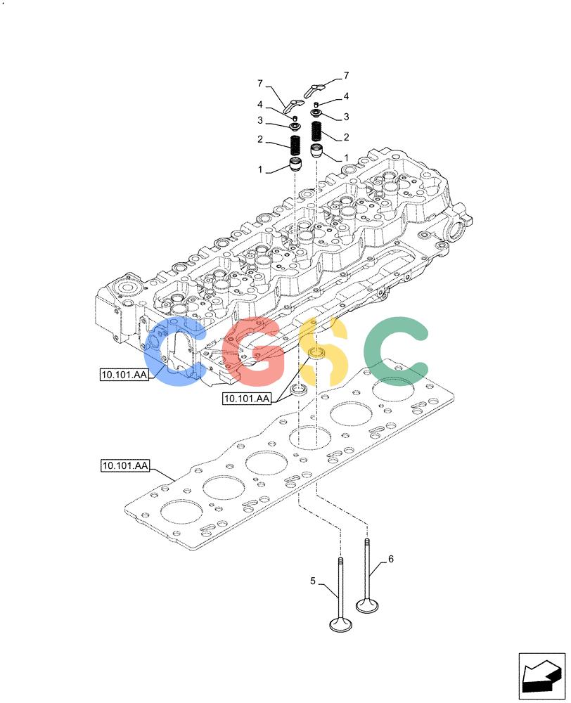 神钢零件查询(F4HFE6133 B003) - ENGINE 5801843802 - 47637346 TIER4 B (1/13-) (10.101.AM) - VALVE Kobelco