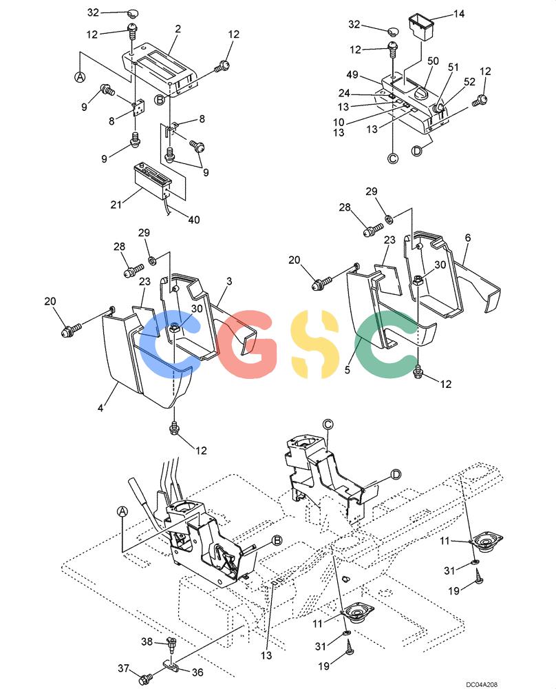 纽荷兰零件查询(EH130) - CRAWLER EXCAVATOR (3/04-) (09 -28[00]) - INSTRUMENT PANEL ASSY New Holland Constructuion