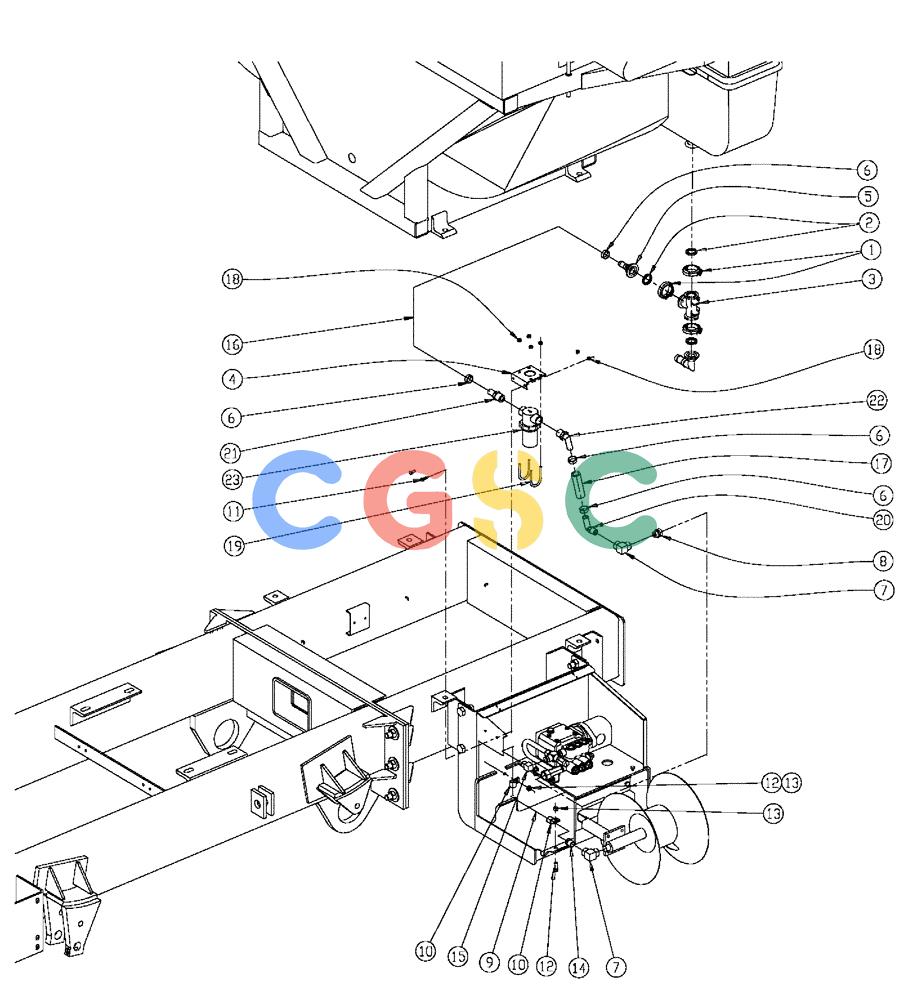 凯斯零件查询(438) - FLEX-AIR APPLICATOR - 2003 (3/03-10/03) (13-011) - PRESSURE WASHER W/WET KIT PLUMBING Case Agriculture