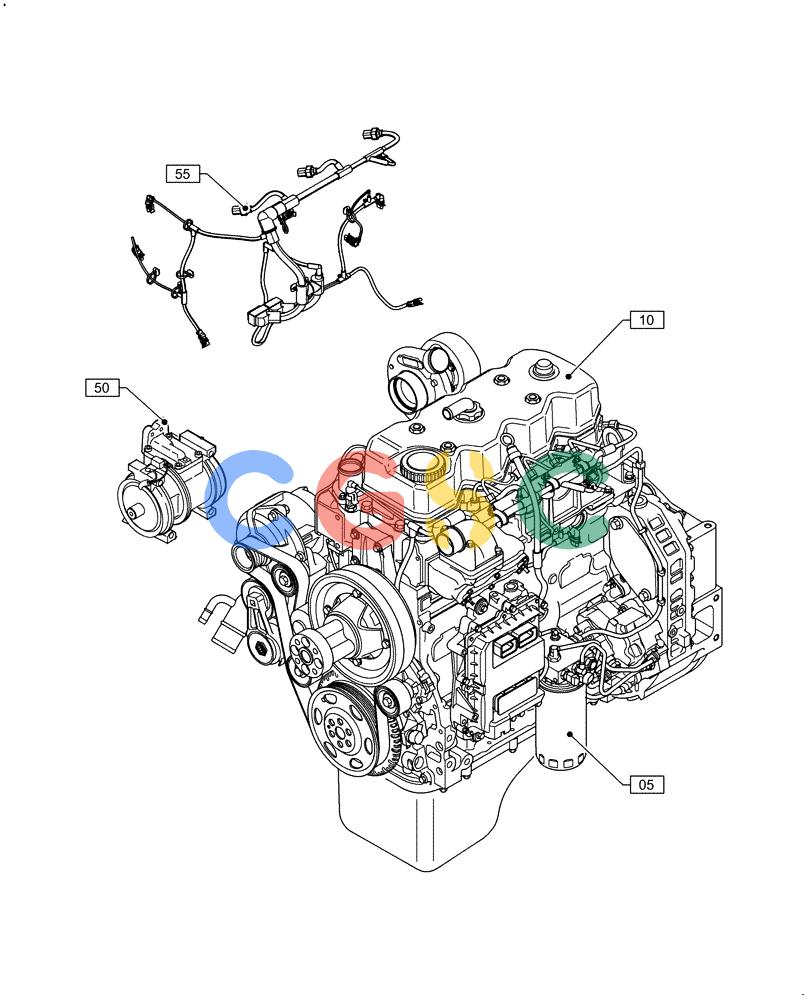 神钢零件查询(F4HFE413H B004) - ENGINE 5801862203 - 47574133 TIER4 B (1/14-) (00.000.00) - PICTORIAL INDEX - MAIN SECTIONS Kobelco