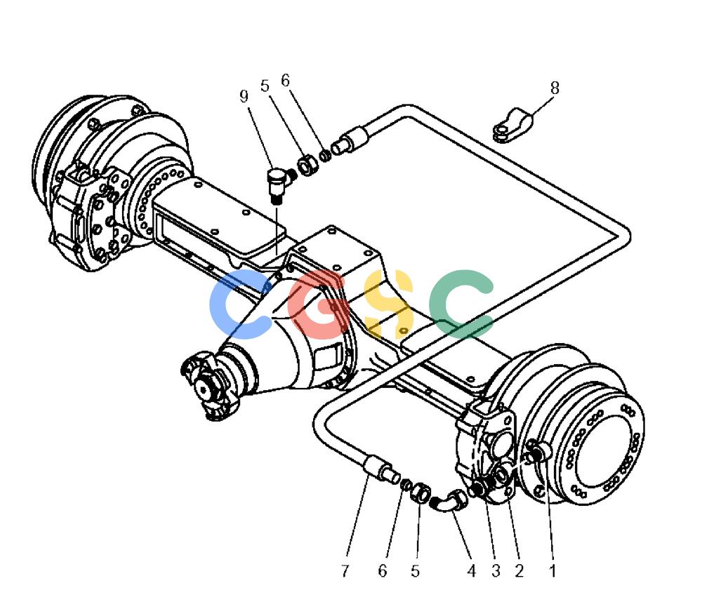 纽荷兰零件查询(AD300) - ARTICULATED DUMP TRUCK (1/01-) (2.366/3[05]) - FRONT AXLE New Holland Constructuion