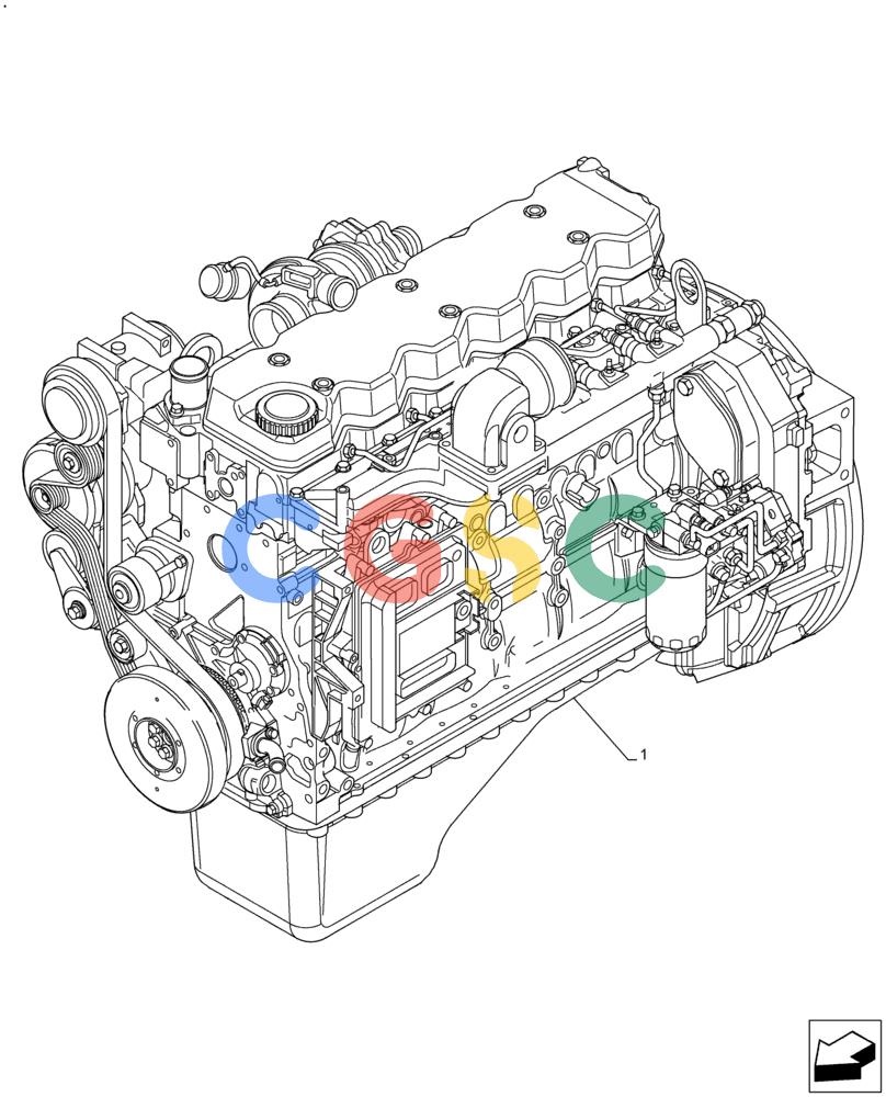 神钢零件查询(F4HFE613G B004) - ENGINE 5801862194 - 47587184 TIER4 B (9/15-) (10.001.AD) - ENGINE Kobelco