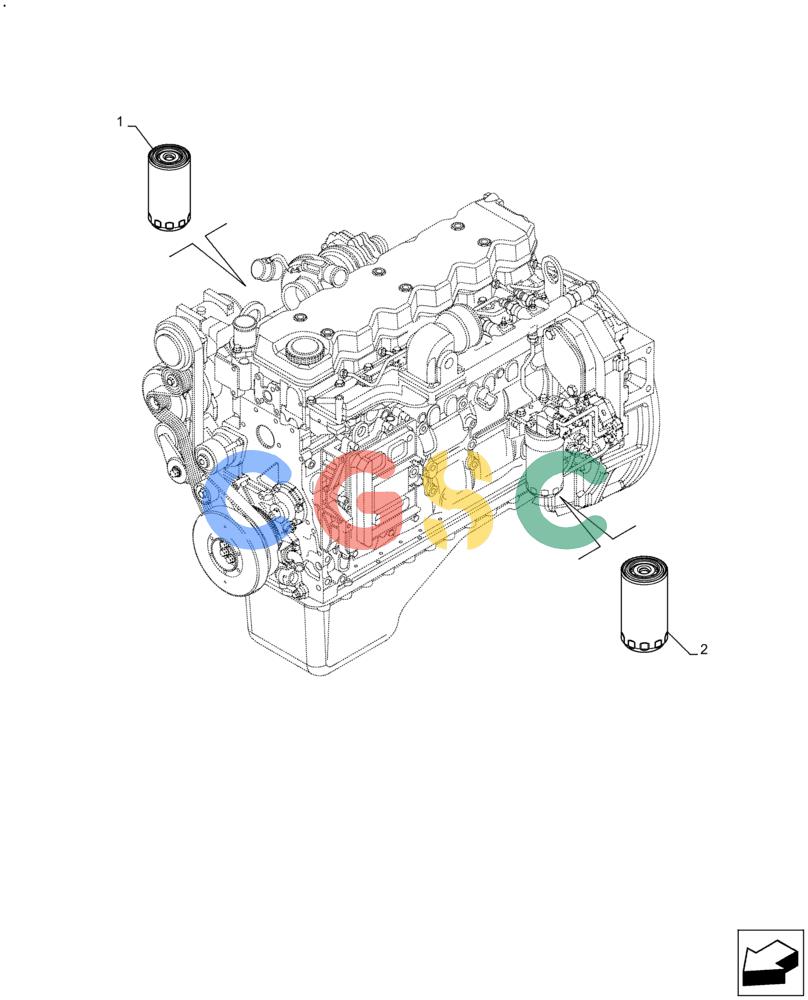 神钢零件查询(F4HFE613A B004) - ENGINE 5801862189 - 47587179 TIER 4B (7/15-) (05.100.03) - FILTERS & CAPACITIES Kobelco