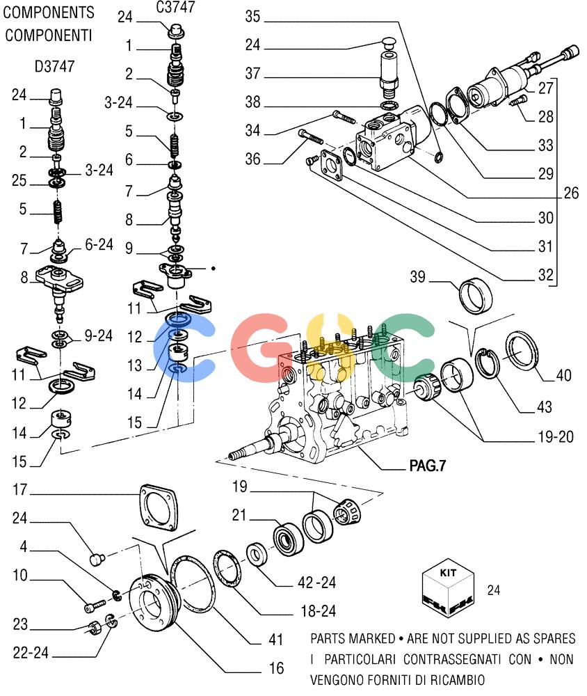 纽荷兰零件查询(FD255) - CRAWLER DOZER (N.A. VERSION) (7/95-) (0.140[06]) - INJECTION EQUIPMENT - INJECTION PUMP New Holland Constructuion