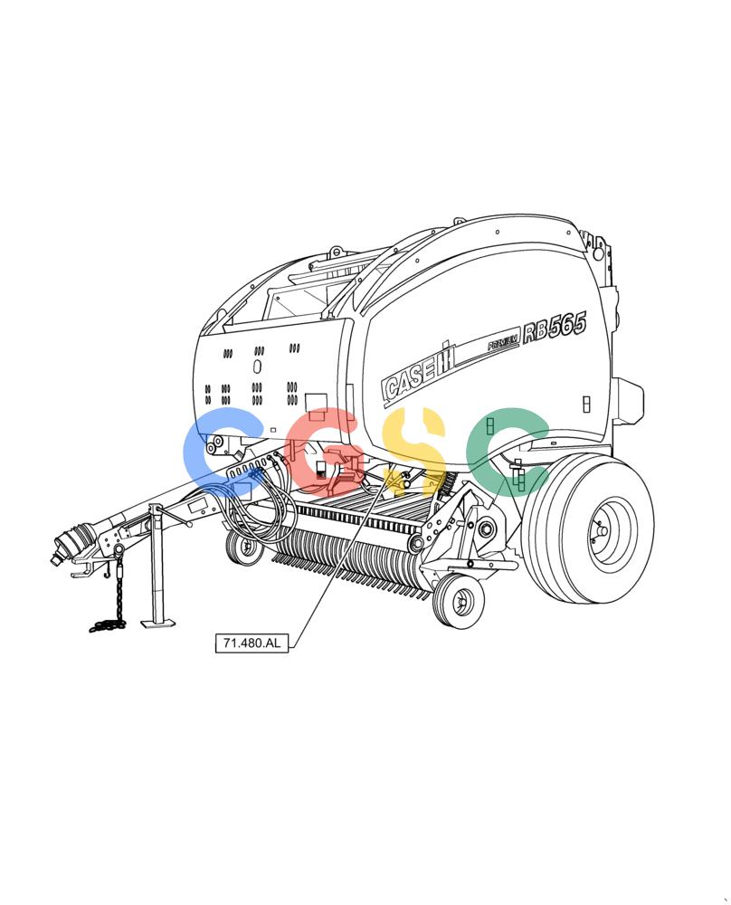 凯斯零件查询(RB565) - CASE IH ROUND BALER (3/14-12/15) (71.000.00) - PICTORIAL INDEX - LUBRICATION SYSTEM Case Agriculture