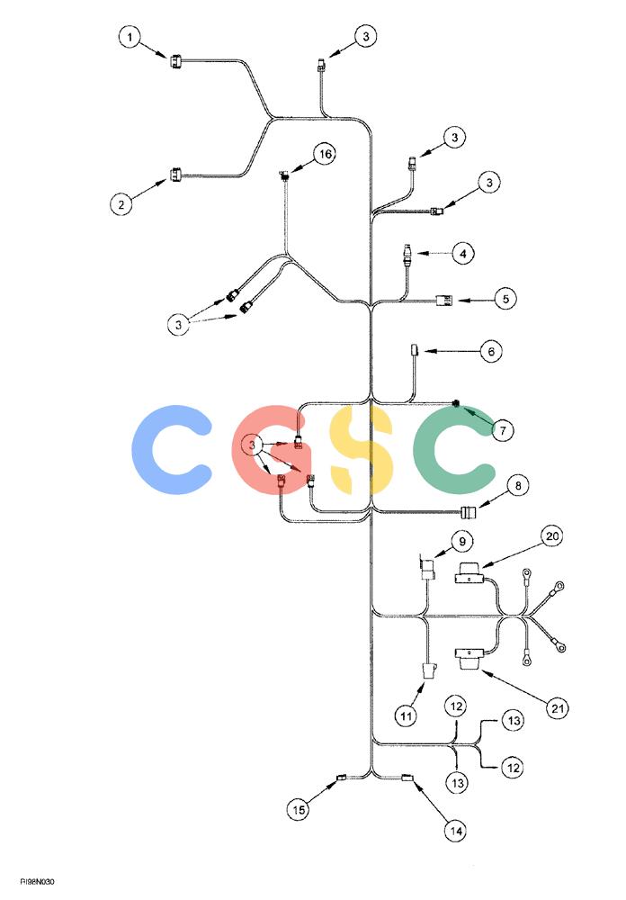凯斯零件查询(AFS) - CONCORD AIR SYSTEMS (1/00-12/00) (03-02) - HARNESS Case Agriculture