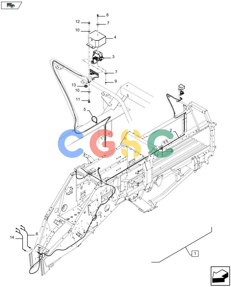 凯斯零件查询(LB434S) - BALER (9/12-) (88.055.019[01]) - DIA KIT: CAMERA KIT - D097 Case Agriculture