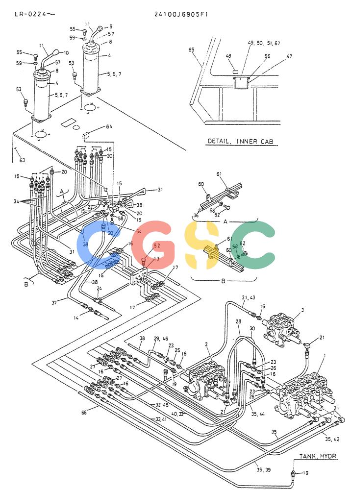 神钢零件查询(K914) - EXCAVATOR ASN LR-0143 (1/79-12/03) (03-009) - CONTROL ASSY (MULTI TYPE) Kobelco