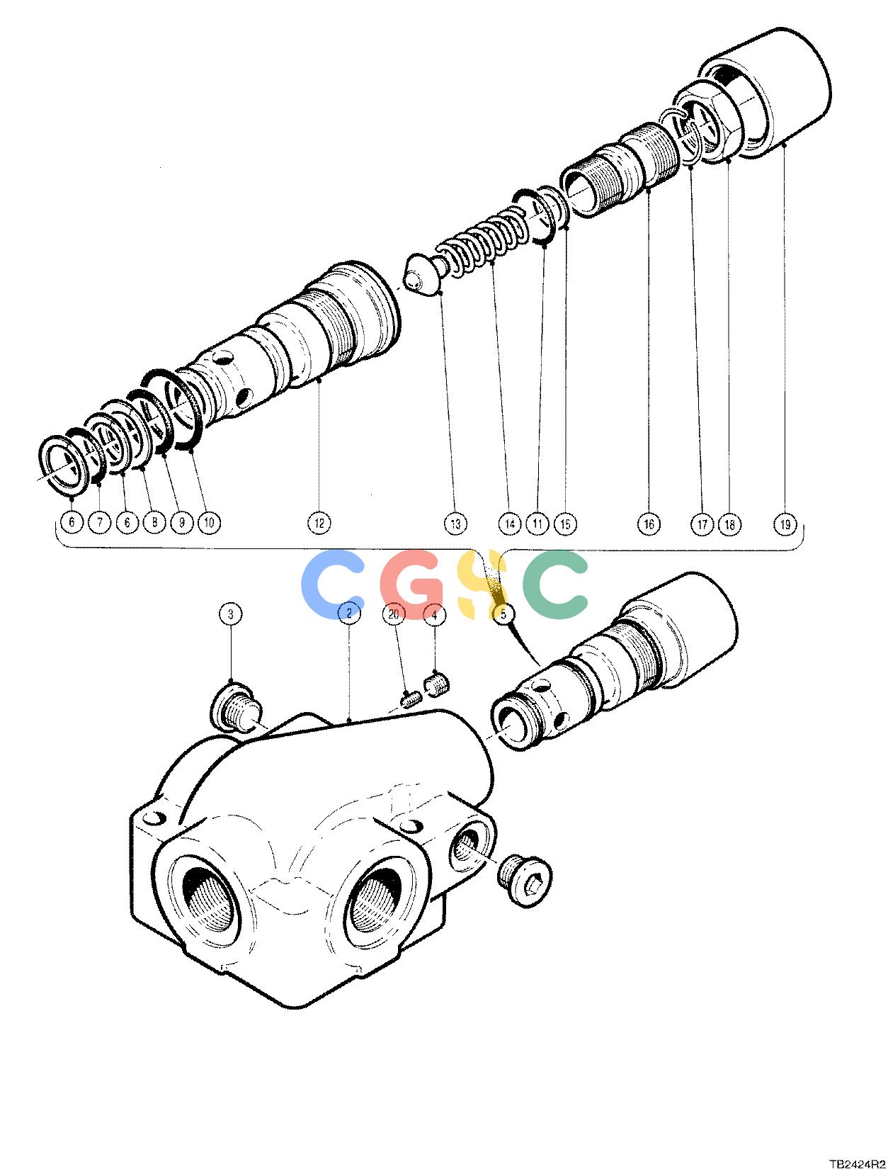 约翰迪尔零件查询T2500F - ATTACHMENTS VALVE RELIEF 762B ( O012 - ) 2482-016/10 [2482-016/10]EPC John Deere online