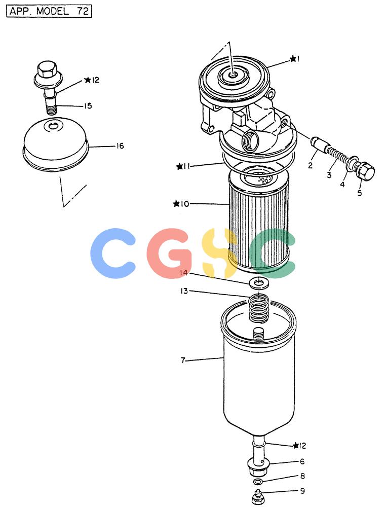 神钢零件查询(FD6T04) - NISSAN DIESEL ENGINE - LK500 (1/06-12/06) (04-003[03]) - FILTER-OIL (INNER PARTS) Kobelco