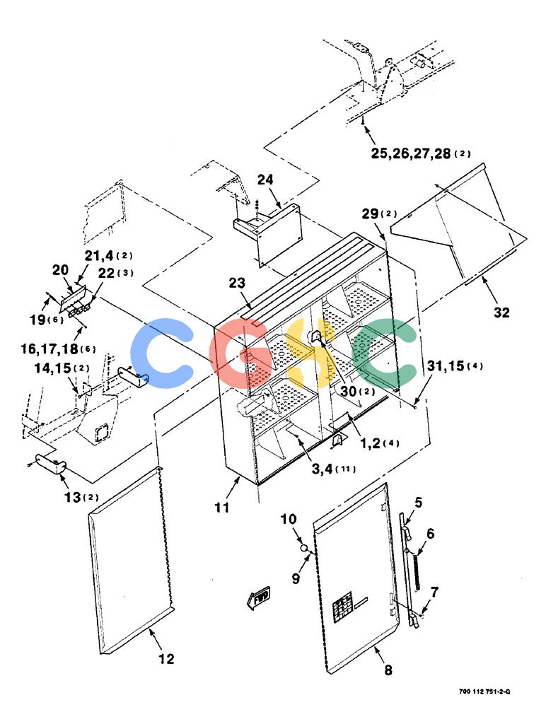 凯斯零件查询(8580) - CASE IH LARGE RECTANGULAR BALER (1/88-12/98) (07-18) - TWINE BOX AND MOUNTING ASSEMBLIES, LEFT Case Agriculture