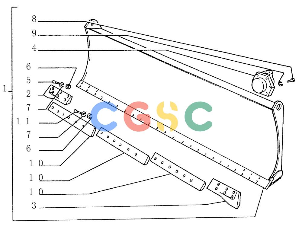 纽荷兰零件查询(FD145) - CRAWLER DOZER (N.A. VERSION) (10/98-) (9.480[01]) - ANGLE MOLDBOARD (HA) - OPTIONAL CODE 79111734 New Holland Constructuion