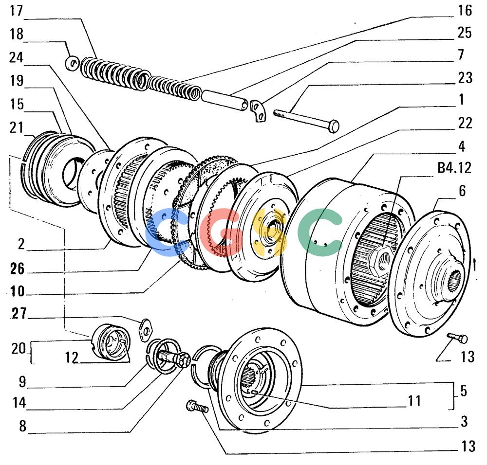 纽荷兰零件查询(FL14E) - CRAWLER LOADER (D2.20[001]) - STEERING CLUTCHES New Holland Constructuion