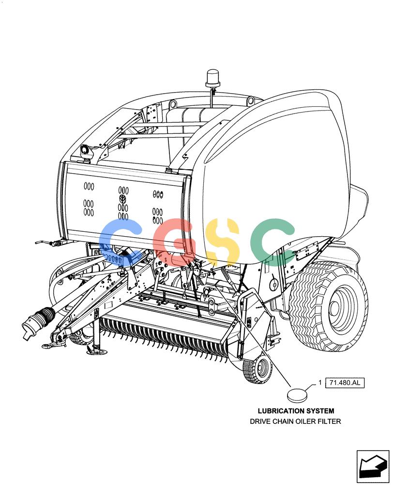 凯斯零件查询(RB565) - CASE IH ROUND BALER (3/14-12/15) (05.100.03[01]) - FILTERS Case Agriculture