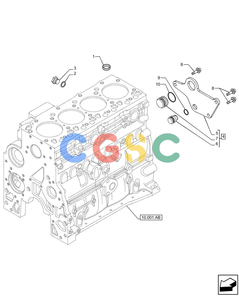 神钢零件查询(F4HFE413Y B001) - ENGINE 5801910277 47446991 GRAPE HARVESTER 7030/7030L/8030L T4B (5/14-12/15) (10.304.AP) - BLOW-BY RECIRCULATION SYSTEM Kobelco