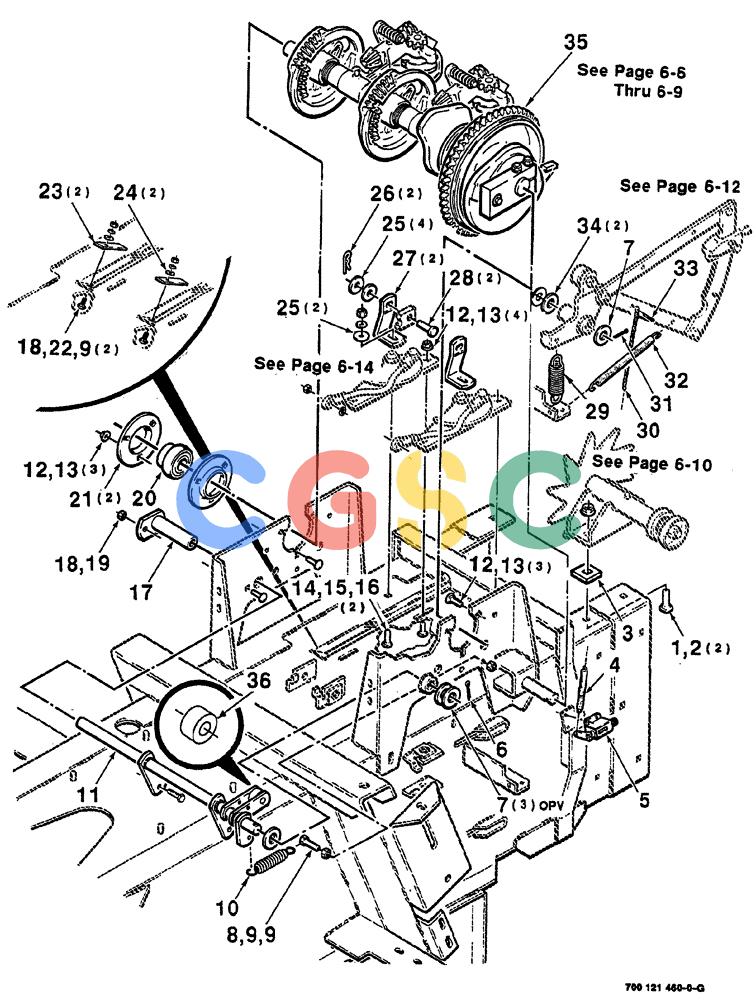 凯斯零件查询(8555) - CASE IH RECTANGULAR BALER (1/90-12/99) (06-04) - KNOTTER ASSEMBLY (RASSPE) Case Agriculture