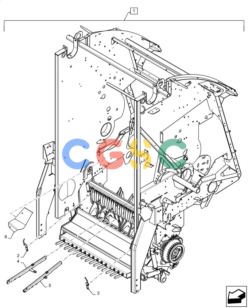 凯斯零件查询(RB465) - CASE IH ROUND BALER - NORTH AMERICA (5/14-12/15) (68.180.BO[05]) - TWINE, STARTER Case Agriculture