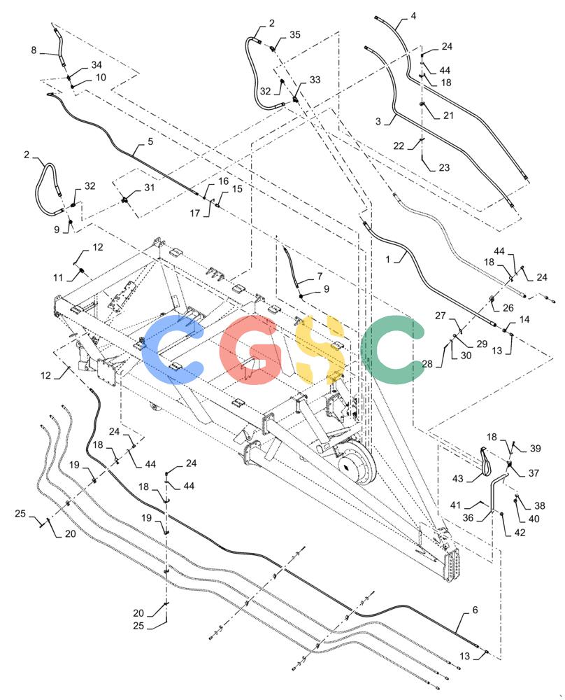 凯斯零件查询(4955) - PRECISION AIR CART (11/15-) (35.748.AC[02]) - METERING HYDRAULICS 350 BUSHEL SINGLE SHOOT TOW BETWEEN Case Agriculture