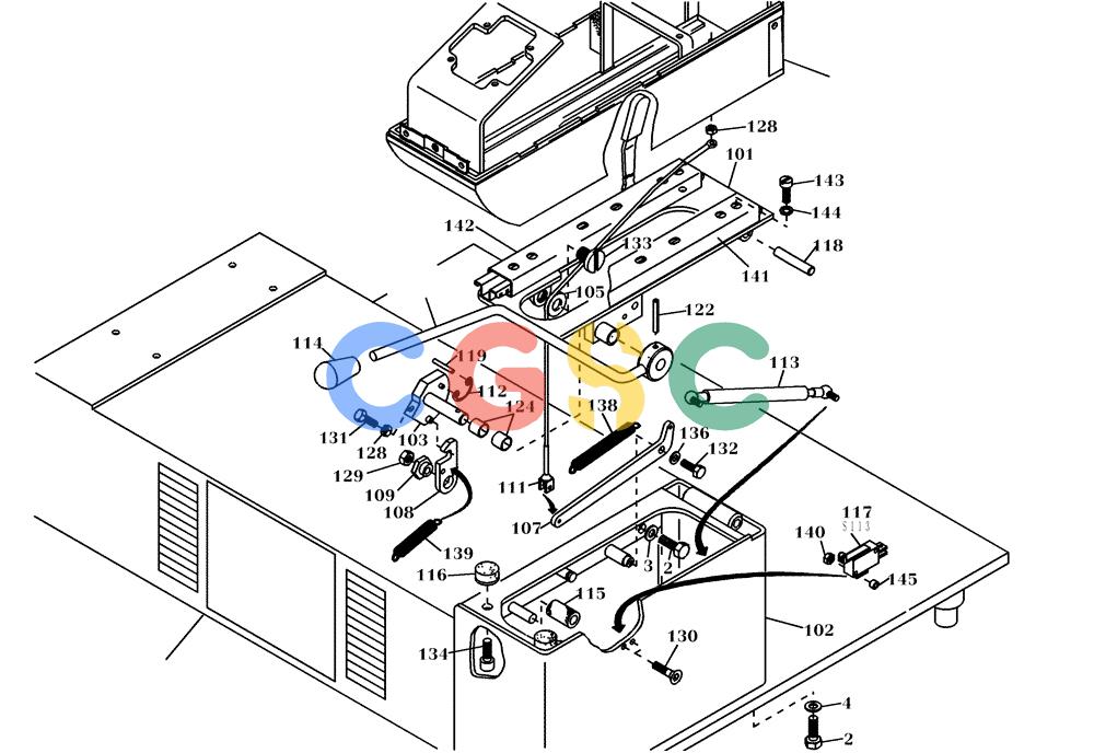纽荷兰零件查询(EC450) - CRAWLER EXCAVATOR (SN: 750001-UP) (11/99-) (34.101[001]) - PLATFORM PLATE MOUNTING PARTS (S/N 750001-UP) New Holland Constructuion