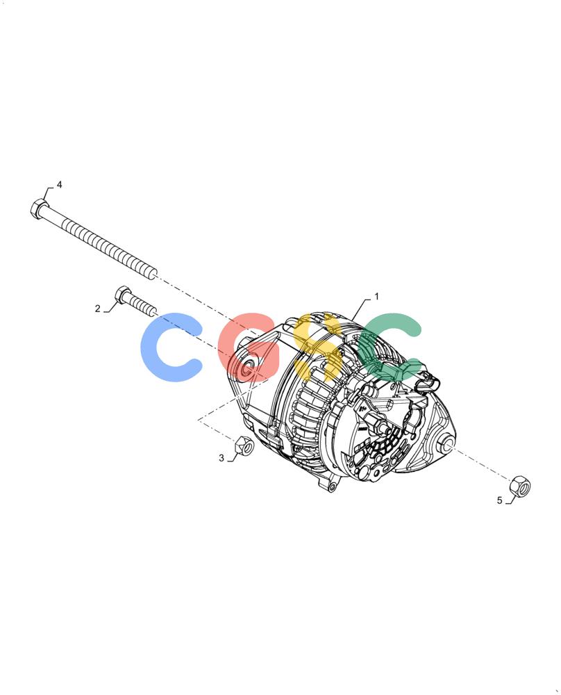 凯斯零件查询(4955) - PRECISION AIR CART (11/15-) (55.301.AA[01]) - ALTERNATOR Case Agriculture
