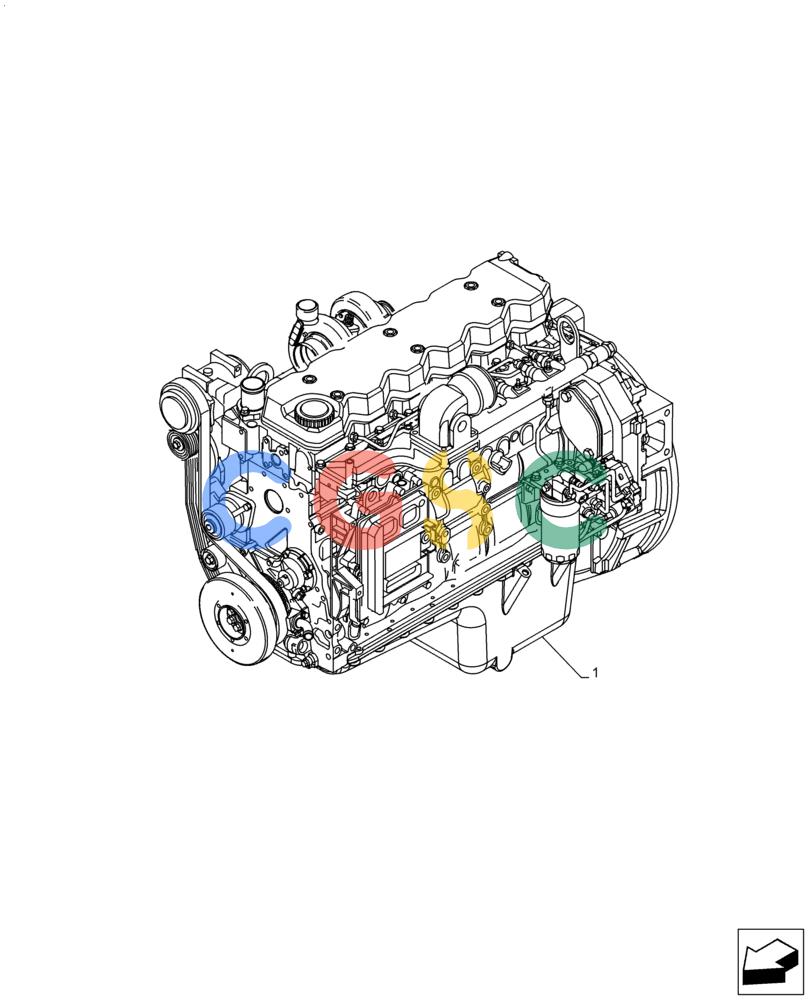 神钢零件查询(F4HFE6136 B003) - ENGINE 5801939277 47603479 SPRAYER PATRIOT 2250 T4B (7/15-) (10.001.AD) - ENGINE Kobelco