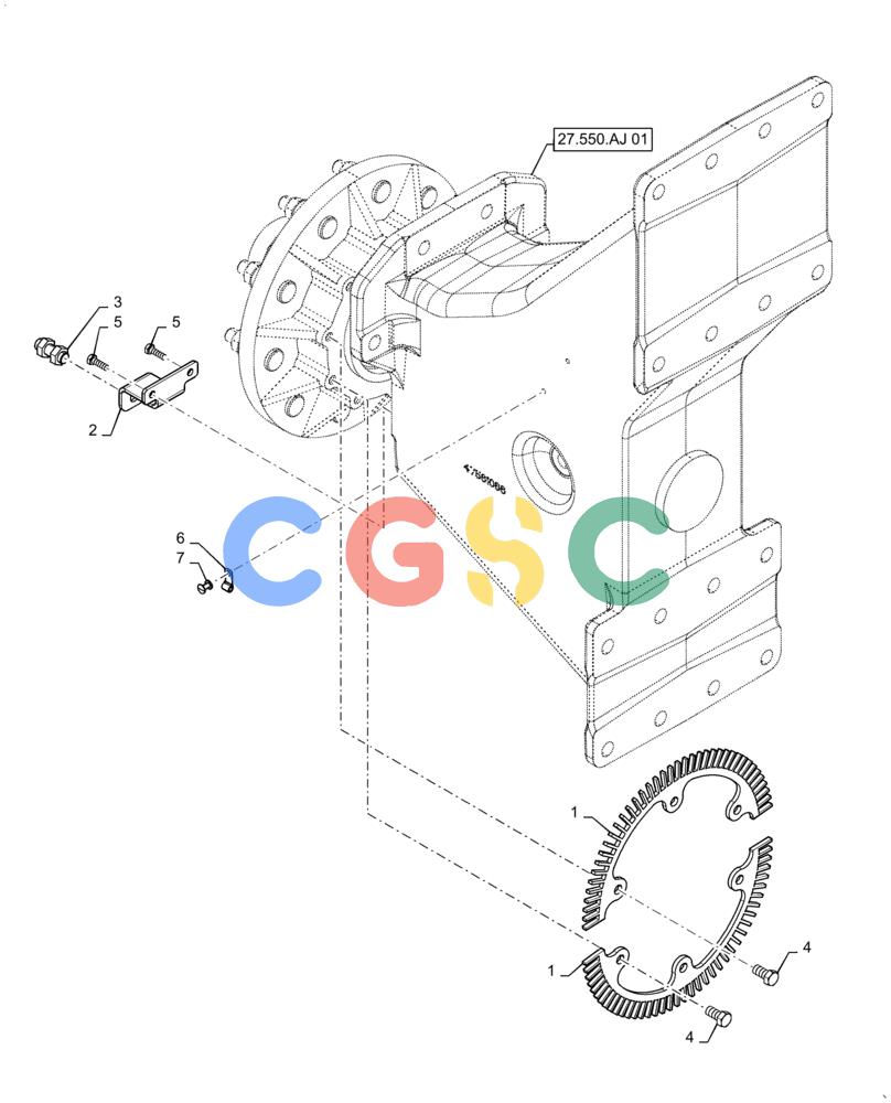 凯斯零件查询(4955) - PRECISION AIR CART (11/15-) (44.530.AF[01]) - WHEEL SPEED SENSOR, SINGLE WHEEL Case Agriculture