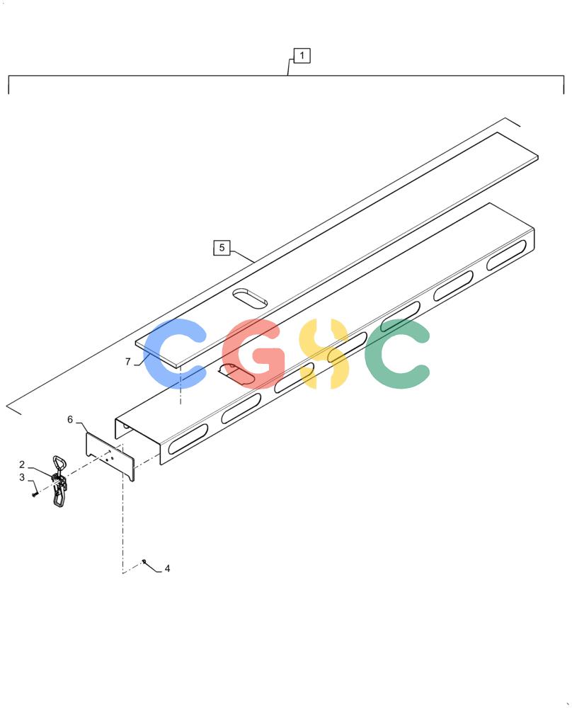凯斯零件查询(4955) - PRECISION AIR CART (11/15-) (61.800.AC[10]) - NARROW METER COVER Case Agriculture