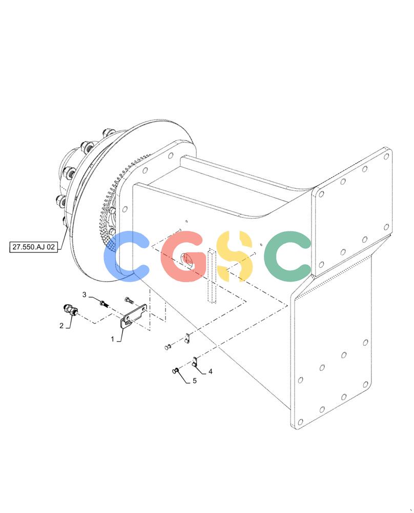 凯斯零件查询(4955) - PRECISION AIR CART (11/15-) (44.530.AF[02]) - WHEEL SPEED SENSOR, SINGLE WHEEL W/ BRAKES Case Agriculture