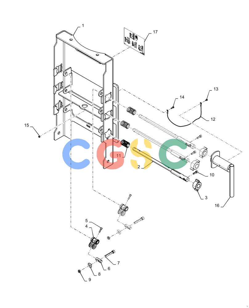 凯斯零件查询(4585) - PRECISION AIR CART (11/15-) (61.800.AC[03]) - METER CONTROL BRACKET ASSY Case Agriculture