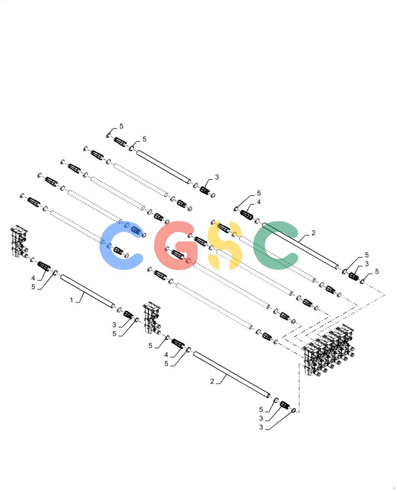 凯斯零件查询(3555) - PRECISION AIR CART (11/15-) (61.904.AB[04]) - METERING SEED TUBE, 555 BUSHEL, 8 RUN, SINGLE SHOOT Case Agriculture