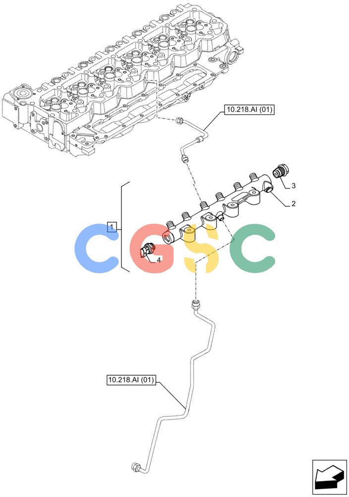 神钢零件查询(F4HFE613W B005) - ENGINE 5801751530 - 47538792 - TIER4B (1/15-) (10.218.AA) - COMMON RAIL Kobelco