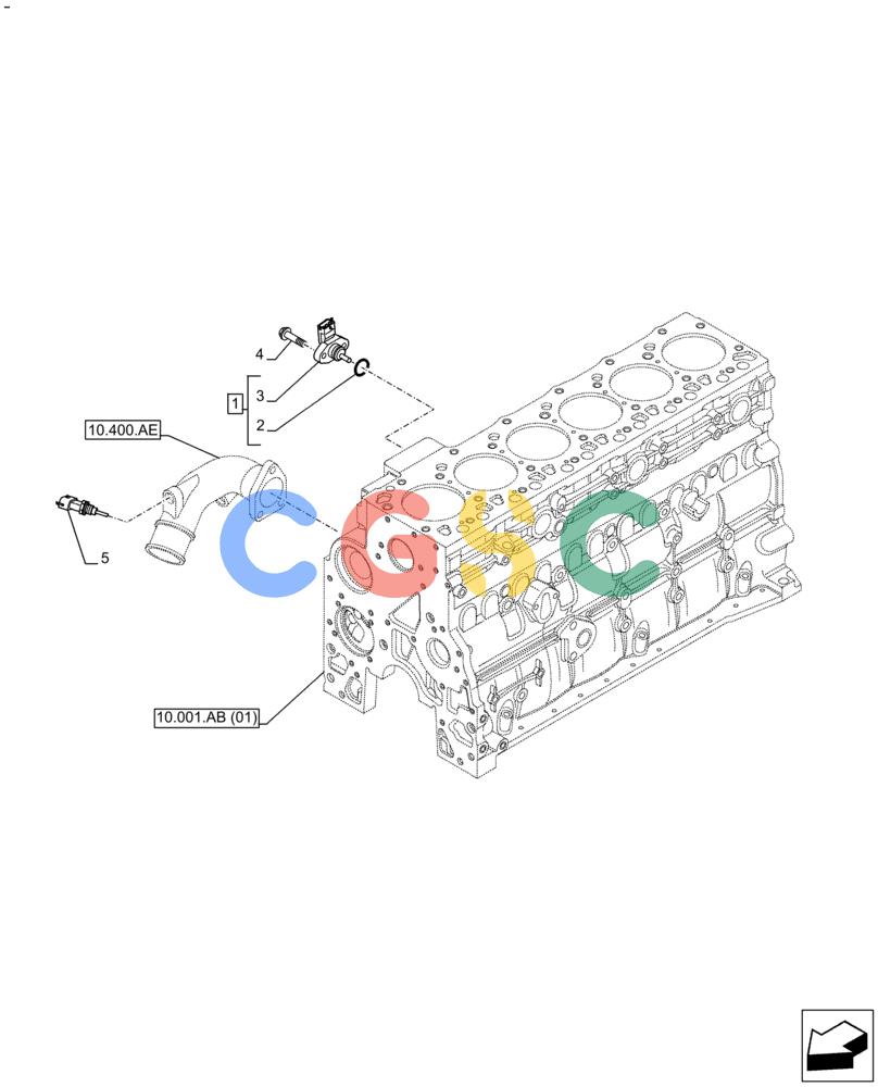 神钢零件查询(F4HFE613W B005) - ENGINE 5801751530 - 47538792 - TIER4B (1/15-) (55.013.AD) - ENGINE OIL, PRESSURE SENSOR Kobelco