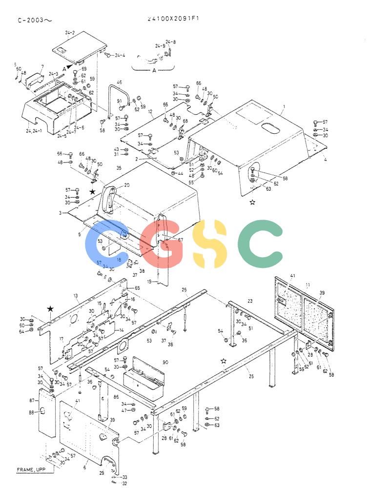 神钢零件查询(K912A) - EXCAVATOR BTW LC-2003 - LC-2016 (1/85-12/03) (02-011) - GUARD ASSY Kobelco