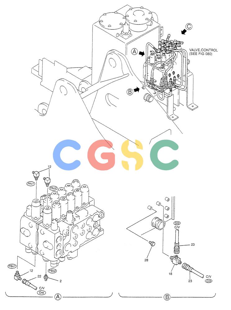 神钢零件查询(NIBBLER) - BREAKER & EXTRA ATTACHMENTS - SK200SR & SK200SRLC (1/01-12/06) (01-022[01]) - CONTROL LINES, REMOTE (SWING PRIORITY + NIBBLER & BREAKER) Kobelco