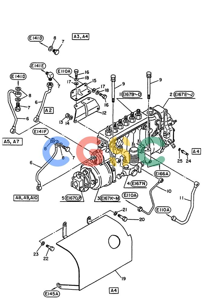 神钢零件查询(PE6T04) - NISSAN DIESEL ENGINE - LK900 & LK700A W/TURBO (1/03-12/06) (05-003) - PUMP-FUEL INJECTION, (FITTING PARTS) Kobelco
