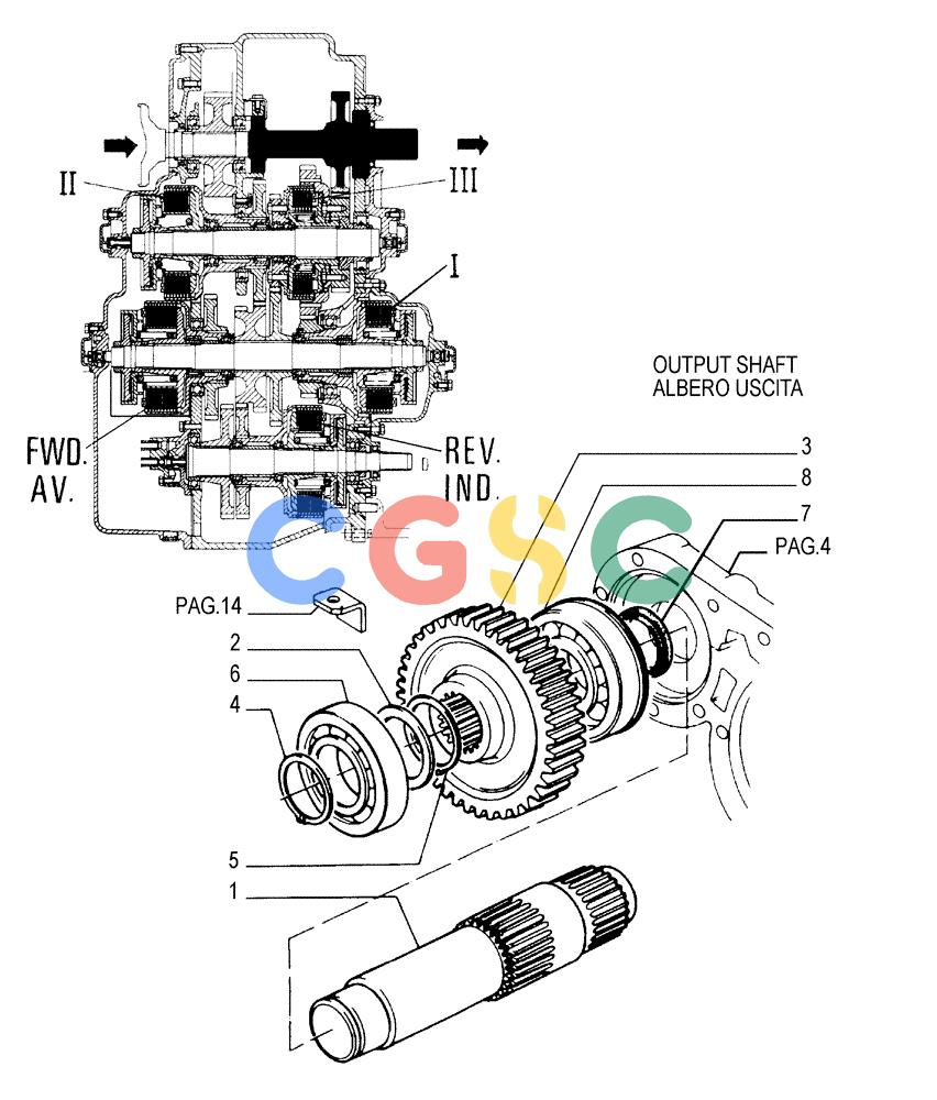 纽荷兰零件查询(FL175) - CRAWLER LOADER (N.A. VERSION) (6/92-) (1.211[24]) - TRANSMISSION - COMPONENTS New Holland Constructuion